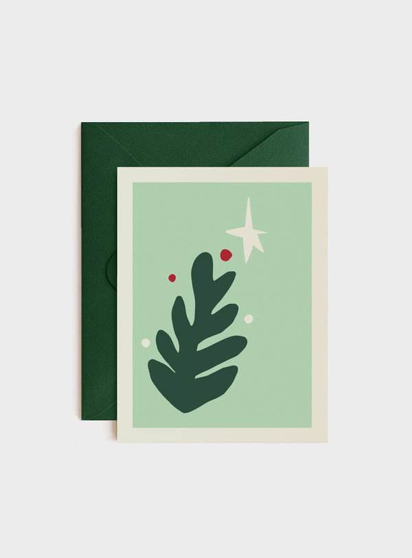 Merry Modern Tree, Holiday Card