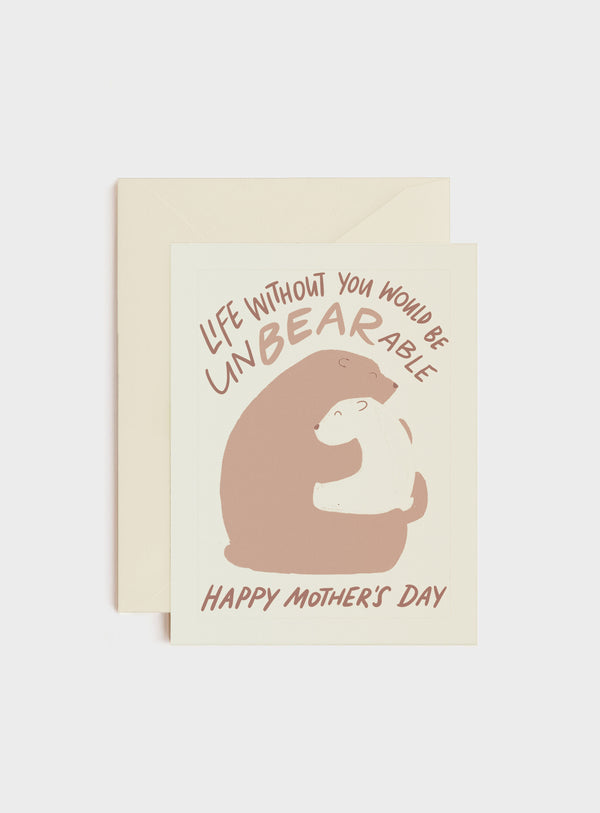 UnBEARable Without You, Mother's Day Card