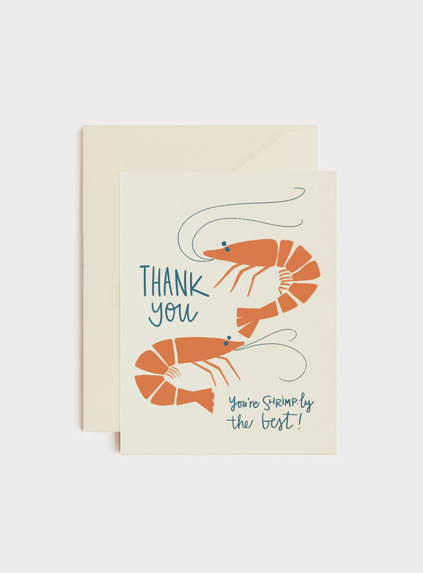 Shrimp-ly The Best, Thank You Card
