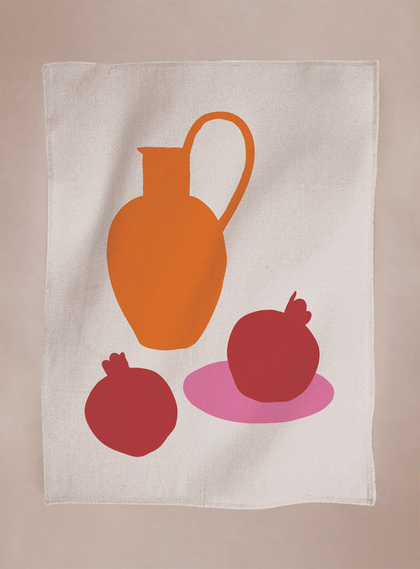 Tea Towel - Pomegranates