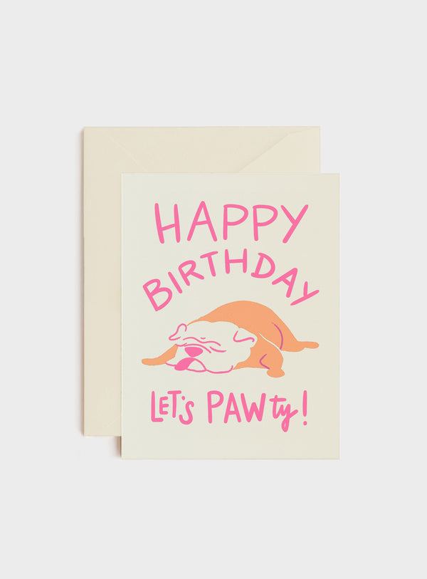 Let's PAWty, Birthday Card