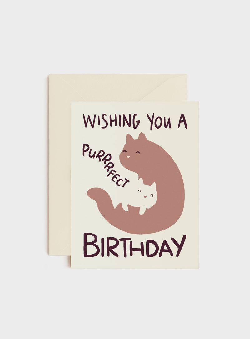 Wishing you a Purrrfect, Birthday Card