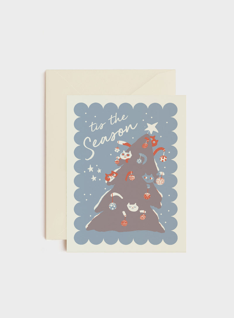 Christmas Tree Cats, Holiday Card