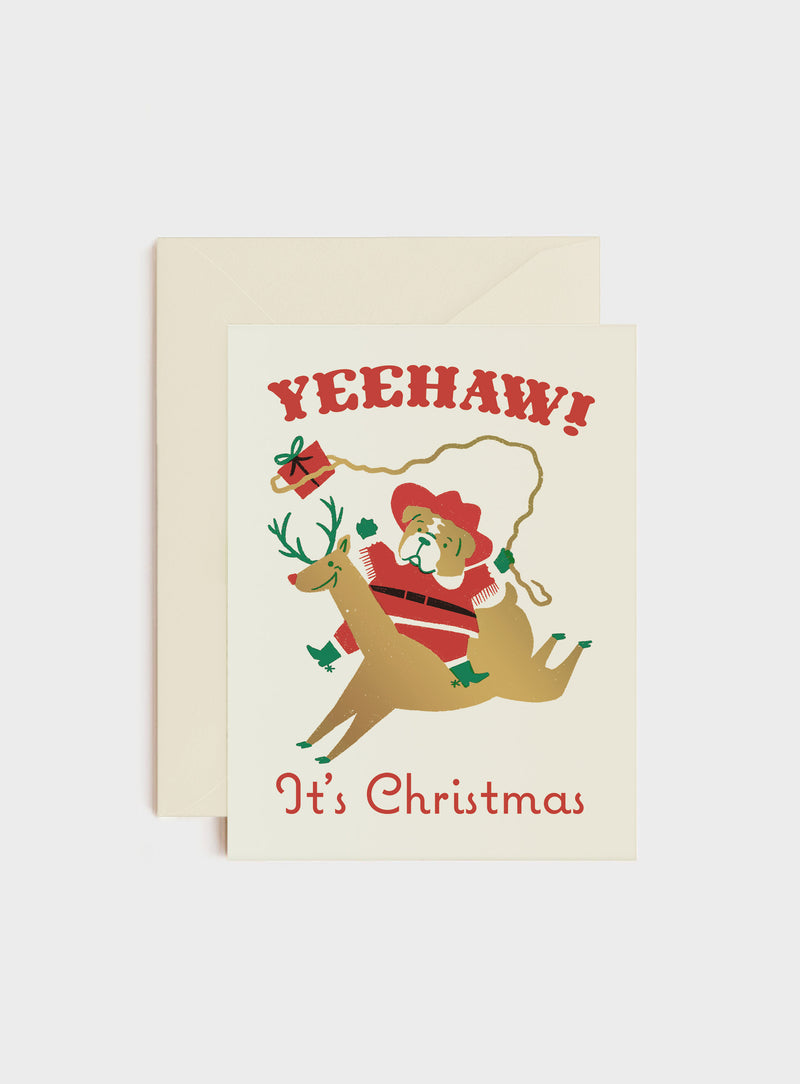 Yeehaw! It's Christmas, Holiday Card