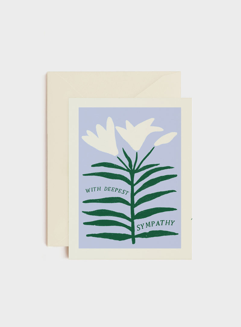 Sympathy Lilies, Sympathy Card