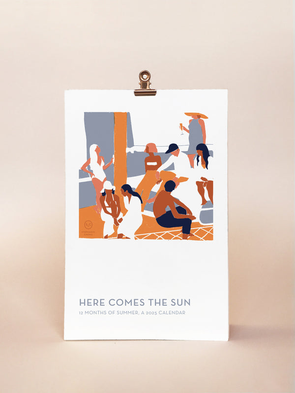 Here Comes The Sun 2025 Desk Calendar