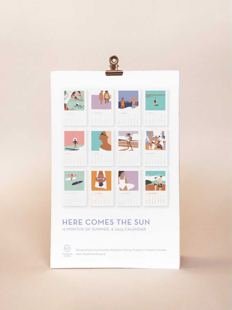 Here Comes The Sun 2025 Desk Calendar