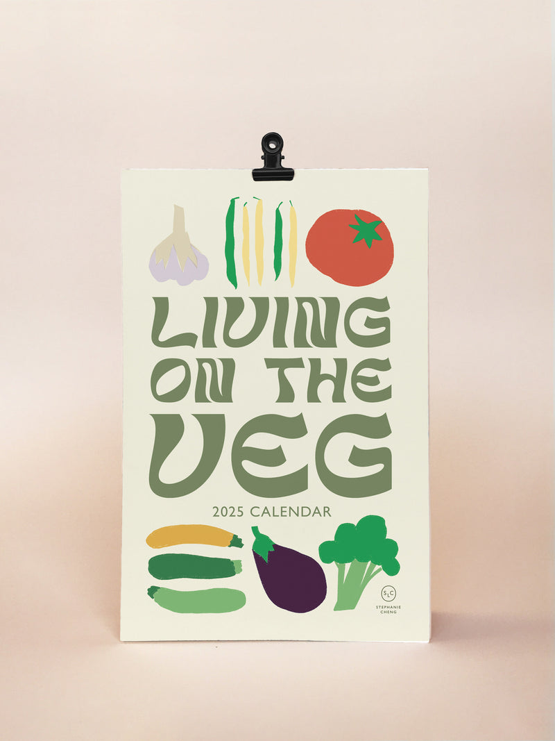 Living On The Veg 2025 Desk Calendar