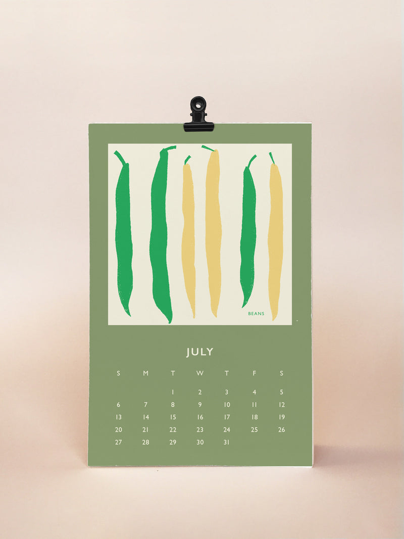 Living On The Veg 2025 Desk Calendar