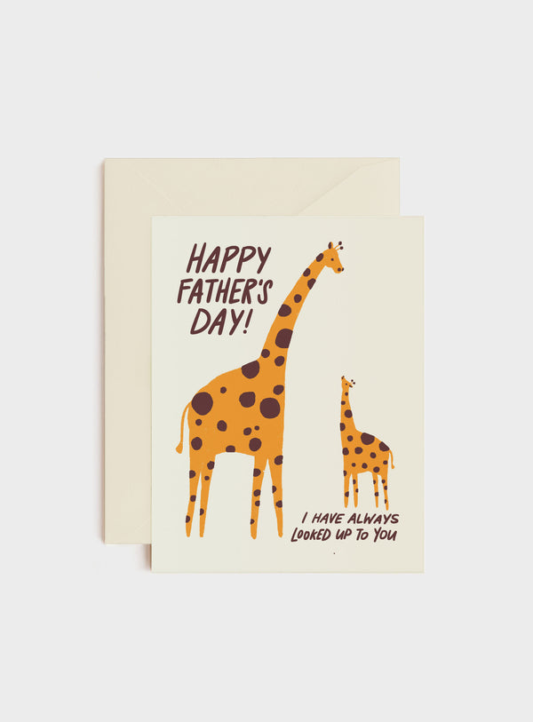 Look Up To You Giraffe, Father's Day Card