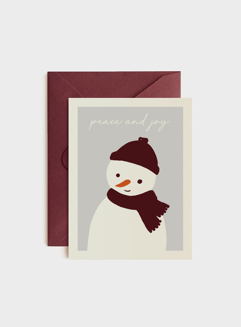 Hygge Snowperson, Holiday Card