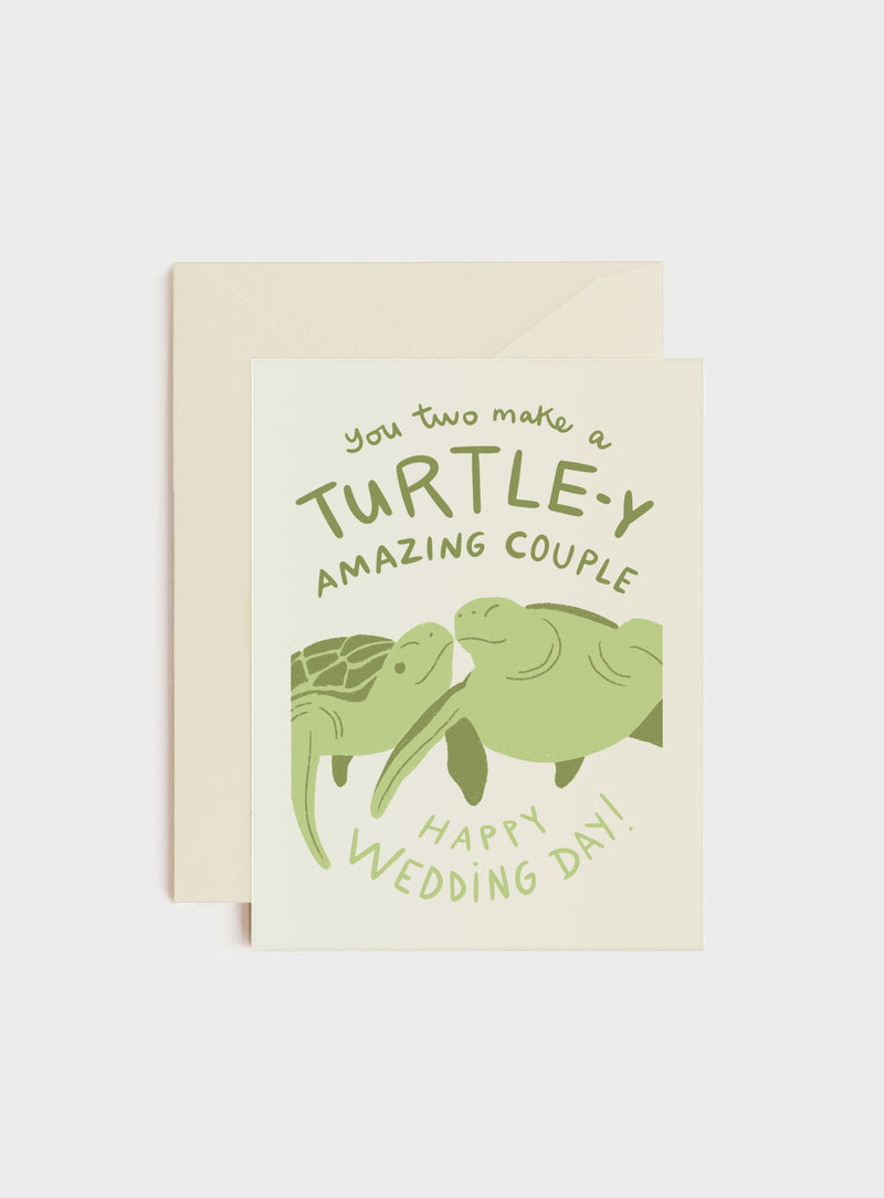 Turtle-y Amazing Couple, Wedding Card